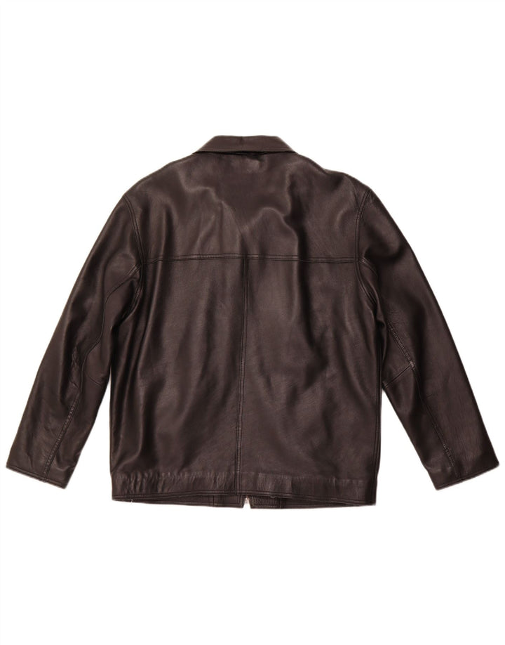 MADDOX Damska kurtka skórzana UK 22 3XL Czarna skóra