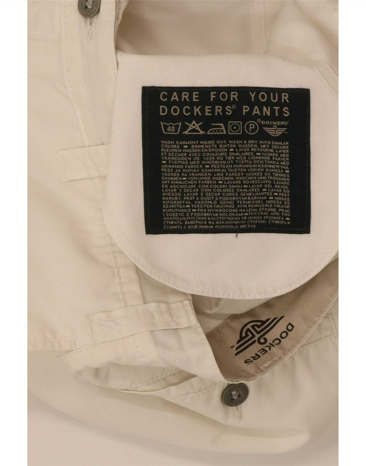 Spodnie damskie Dockers Straight Capri W31 L22 Off White