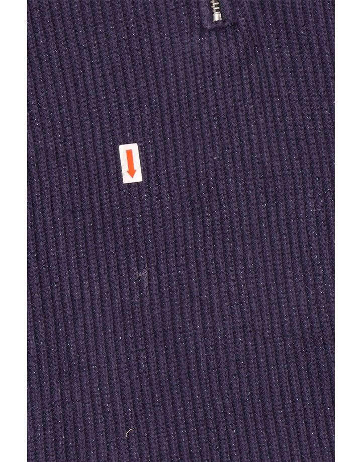 FRENCH CONNECTION Damski sweter polo UK 10, mały, granatowy