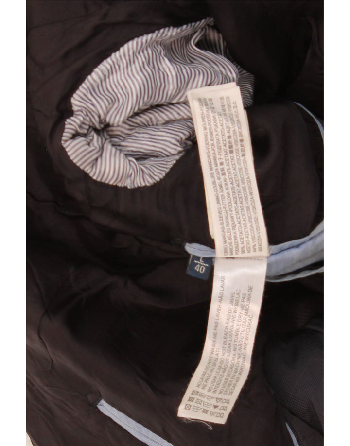 Męska kurtka użytkowa Massimo Dutti UK 40, duża, granatowa, octanowa w kratkę