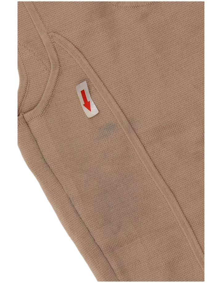 Damski krótki top Zara UK 12, średni beż, nylon