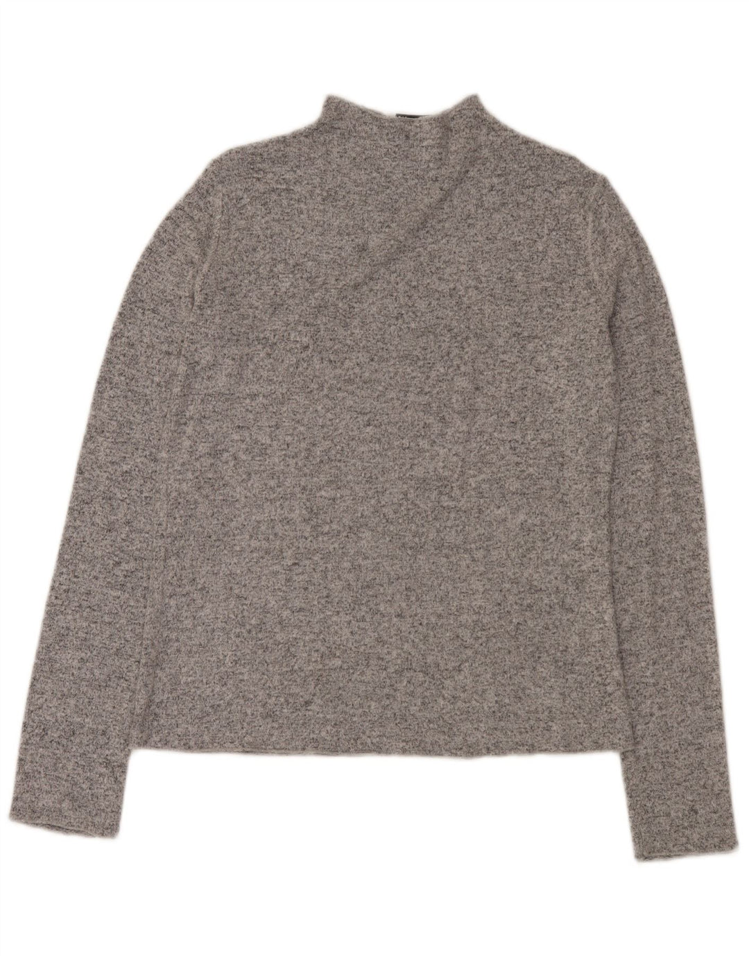 Sweter damski Zara z golfem UK 16, duży, szary, nakrapiany
