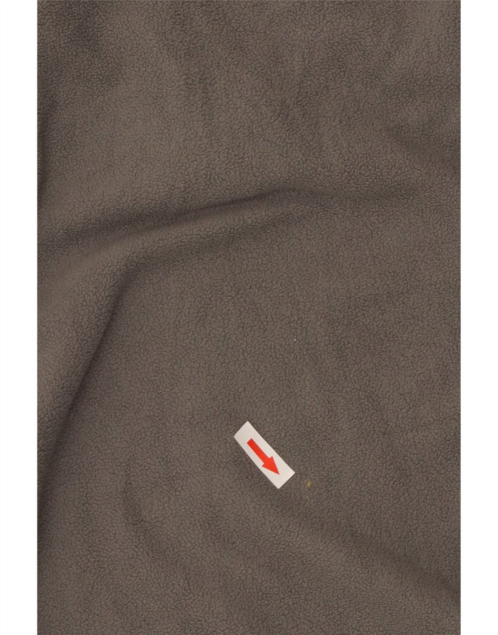 Męski sweter polarowy Rohan zapinany na guziki, mały, szary poliester