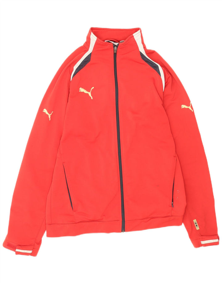 Męska kurtka dresowa Puma, mała, czerwona, z poliestru