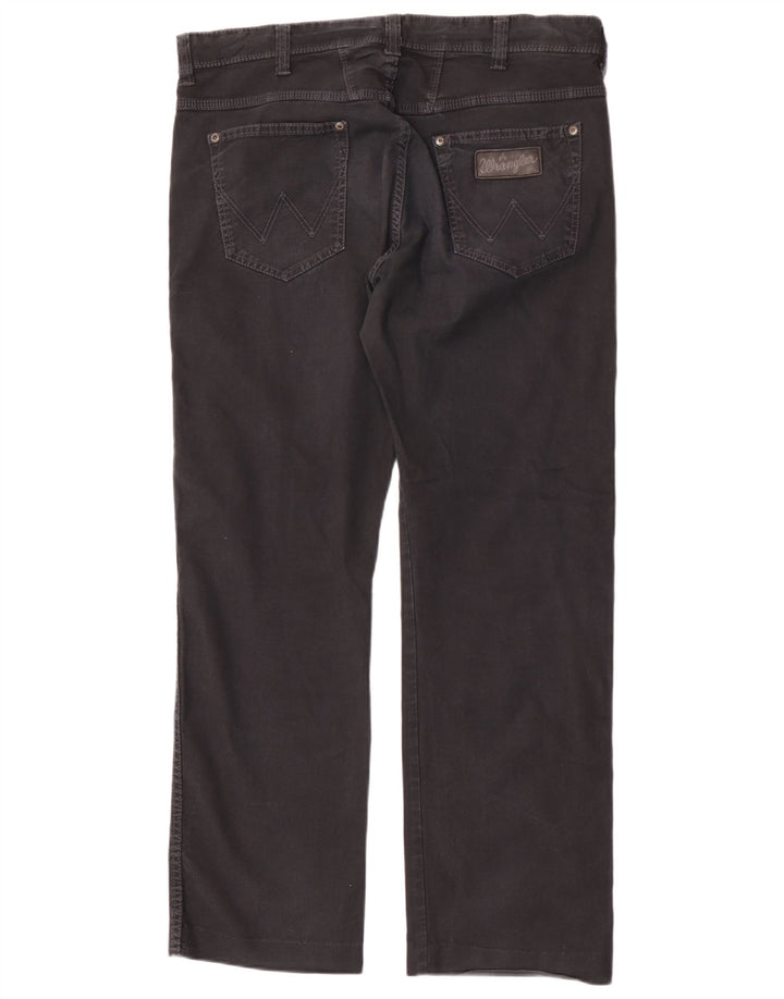 Męskie jeansy Wrangler Clyde Straight W36 L32 Czarne bawełniane