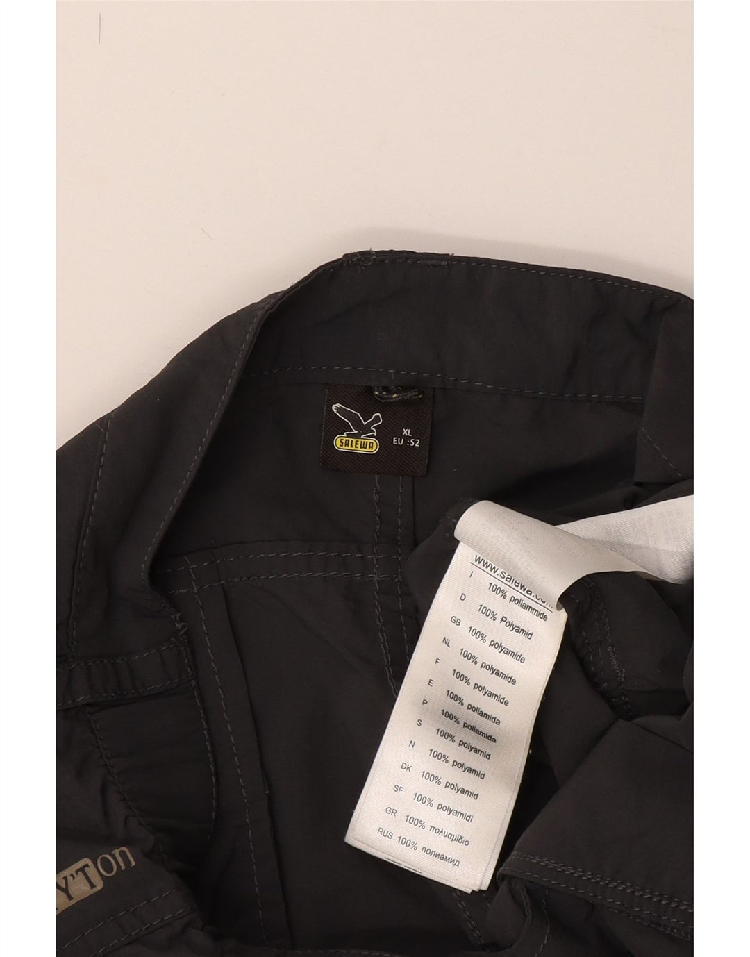 SALEWA Męskie spodenki cargo IT 52 XL W38 Szary poliamid