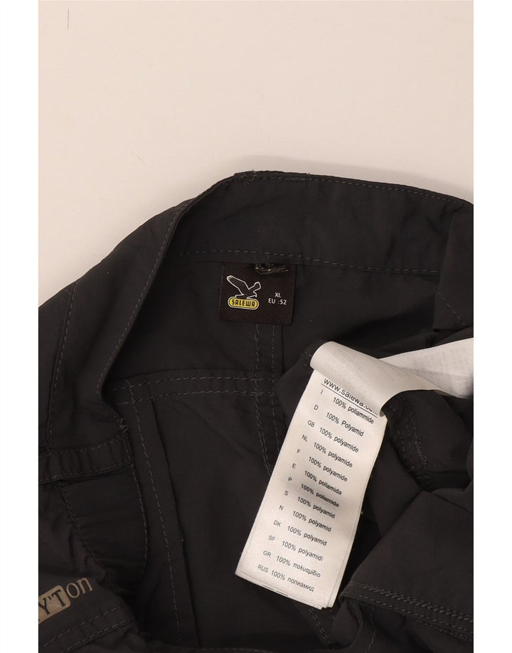 SALEWA Męskie spodenki cargo IT 52 XL W38 Szary poliamid