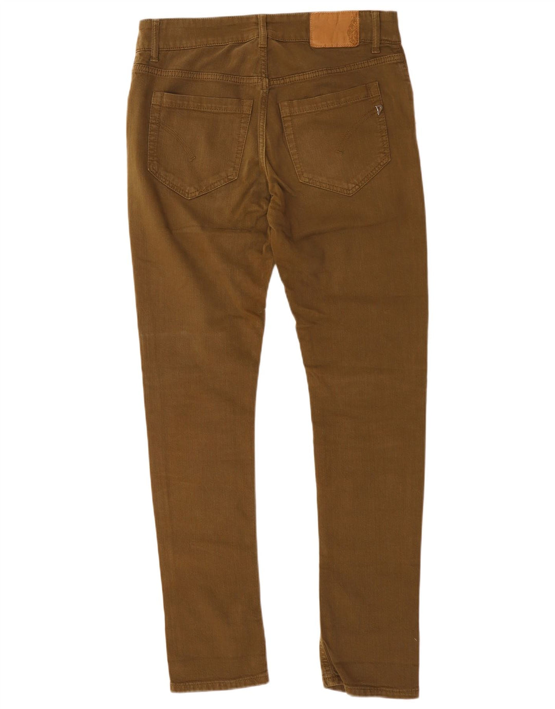 Vintage damskie jeansy slim W32 L31 brązowa bawełna