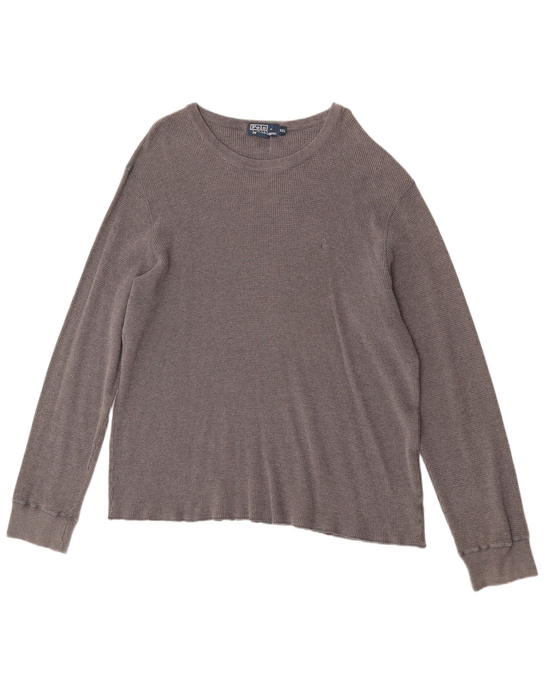 Koszulka męska Polo Ralph Lauren z długim rękawem 2XL, szara bawełna
