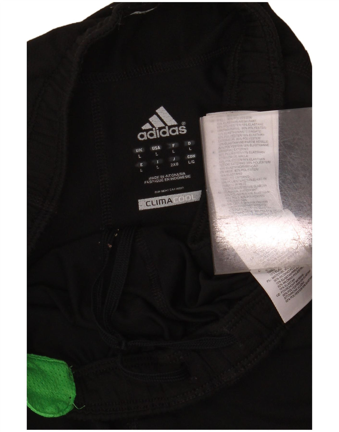 Męskie spodenki sportowe Adidas Climacool, duże, czarne, poliestrowe