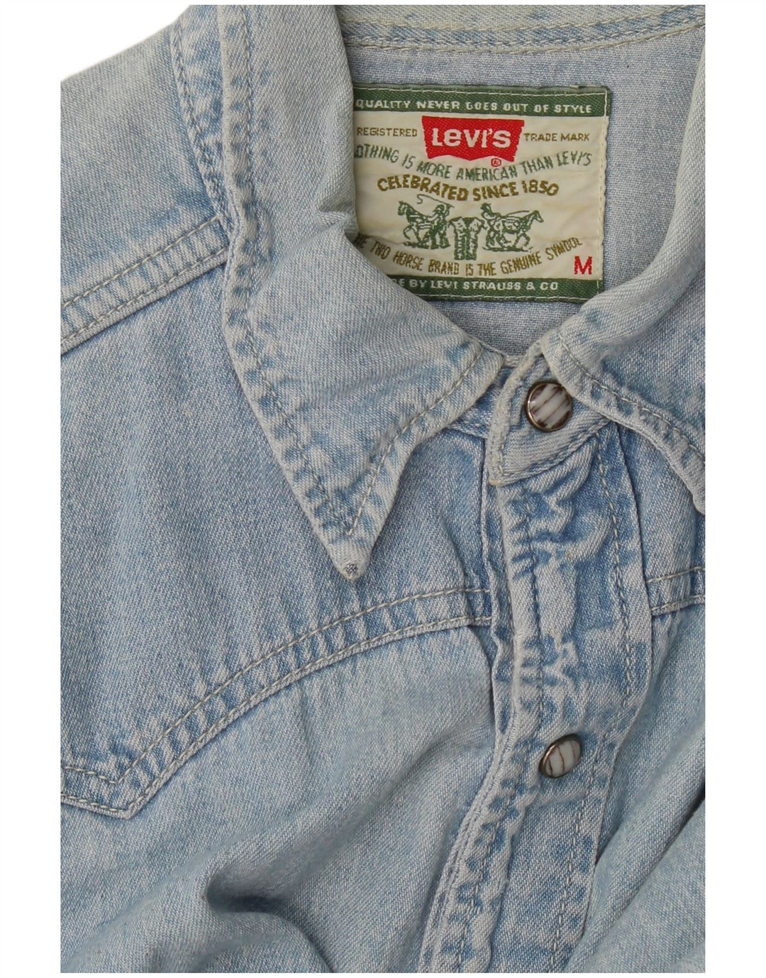 Męska koszula dżinsowa Levi's w kolorze średnioniebieskim
