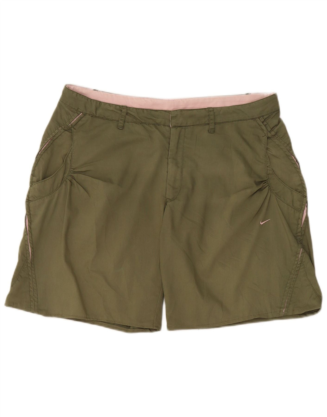 Damskie spodenki chino Nike UK 12 Medium W32, bawełna khaki