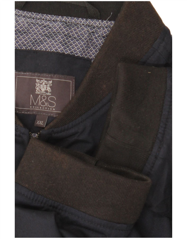 Męska kurtka bomber Marks & Spencer UK 44 2XL granatowa