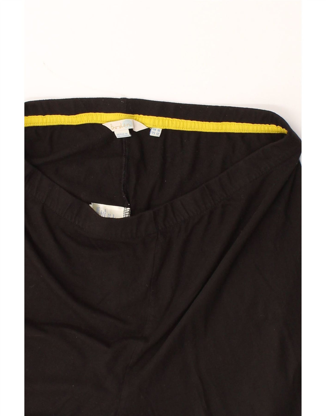 BODEN Womens Capri Tracksuit Trousers UK 16 Large  Black Viscose Vintage Boden and Second-Hand Boden from Messina Hembry 
