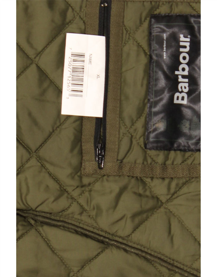 Męska pikowana kurtka Barbour UK 42 XL Zielony poliester