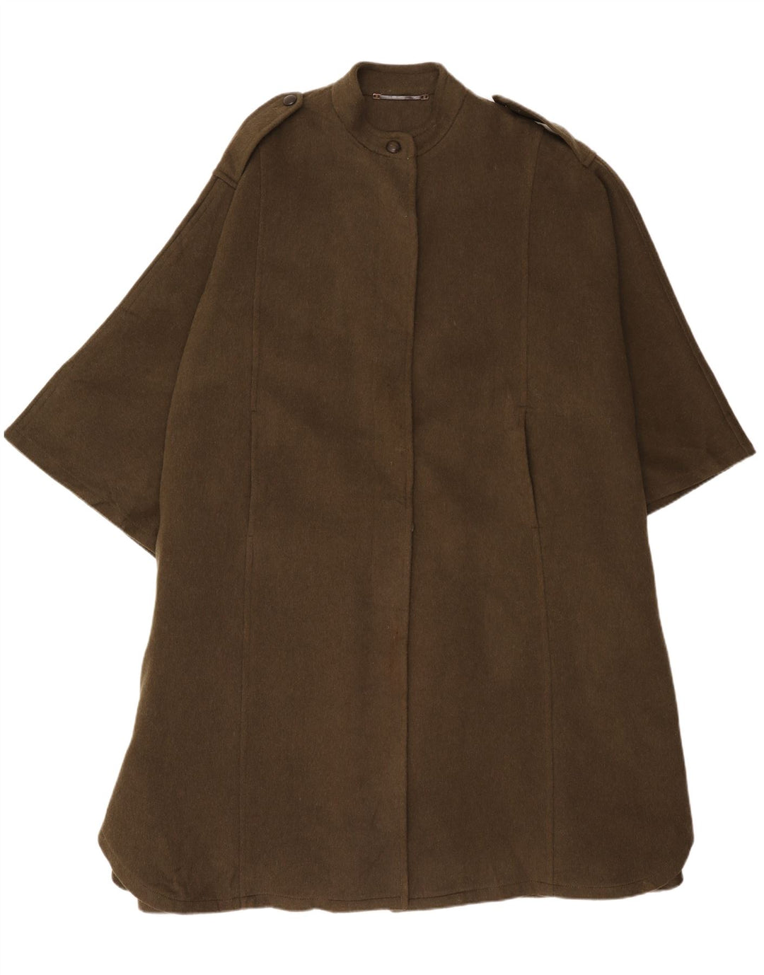 Glockner Loden Damski płaszcz wojskowy oversize UK 14 Medium Khaki