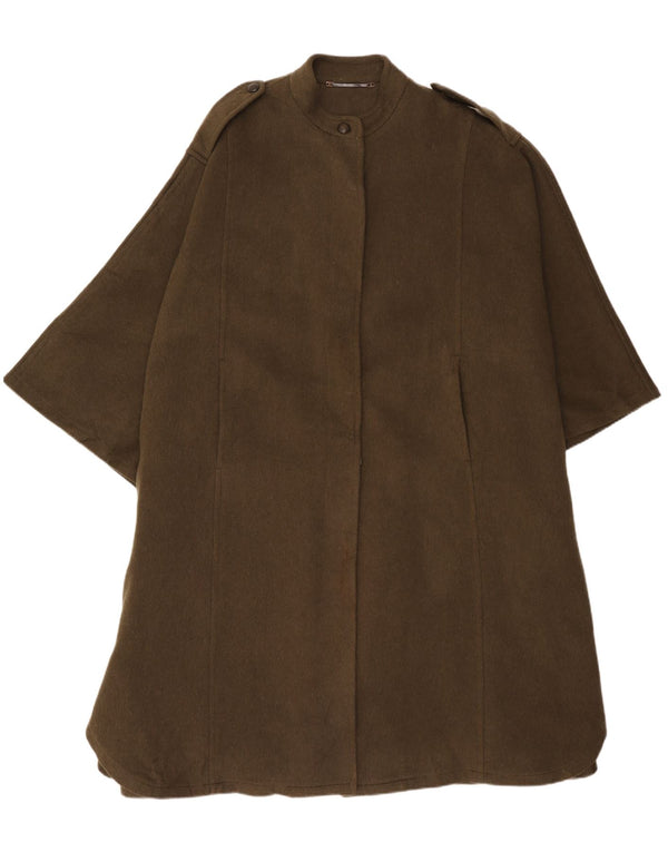 Glockner Loden Damski płaszcz wojskowy oversize UK 14 Medium Khaki