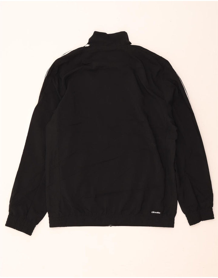 Adidas Męska kurtka dresowa Climalite UK 42/44, duża, czarna, poliestrowa