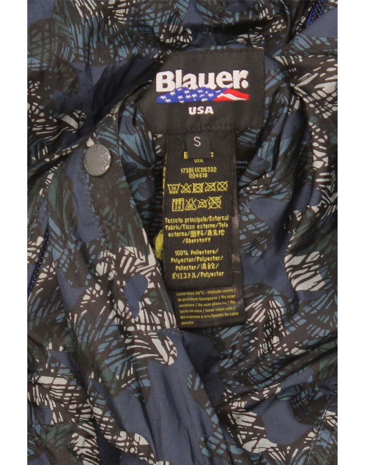 Męska dwustronna kurtka bomber Blauer UK 36 Small Blue Polyester
