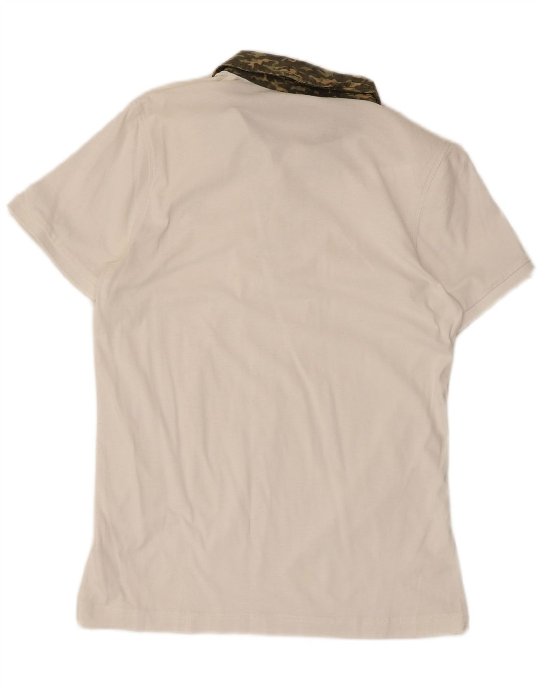 Męska koszulka polo Moncler Slim Fit w średnim białym kamuflażu