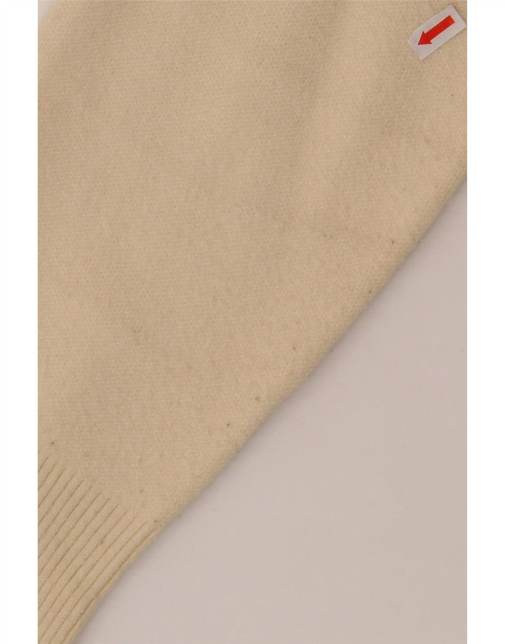 ZARA Mens Hooded Jumper Sweater Large Beige Viscose Vintage Zara and Second-Hand Zara from Messina Hembry 