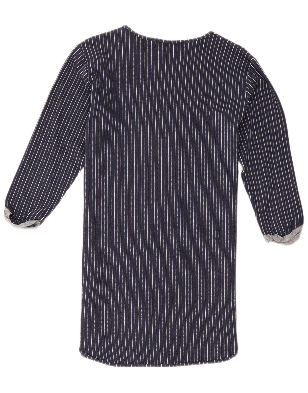 Damska sukienka typu shift Topshop UK 12, średnia, granatowa, bawełniana w paski