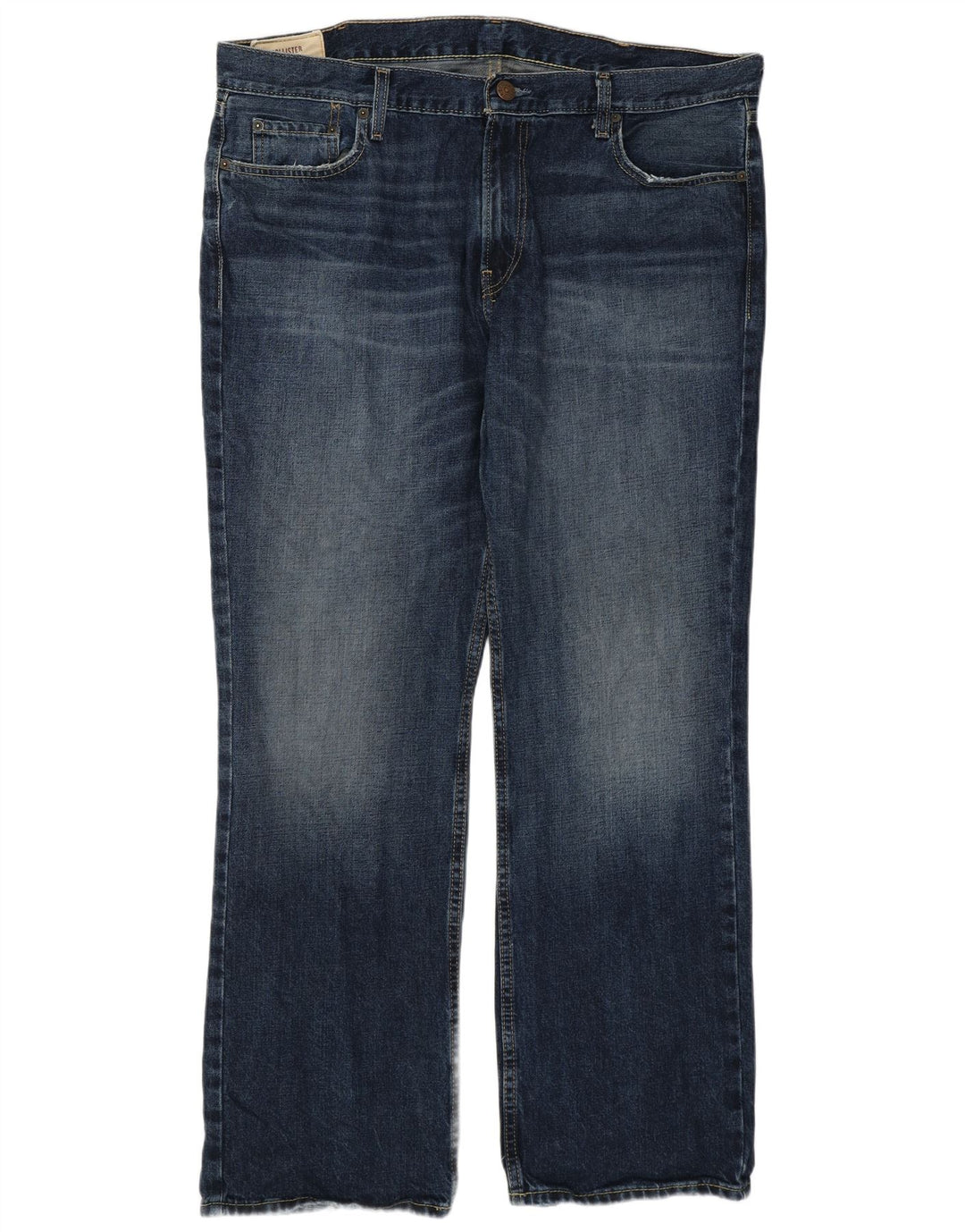 Męskie jeansy Bootcut Hollister W38 L30, granatowe, bawełniane