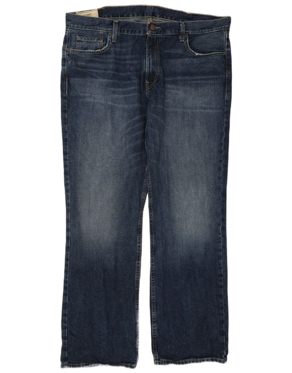 Męskie jeansy Bootcut Hollister W38 L30, granatowe, bawełniane
