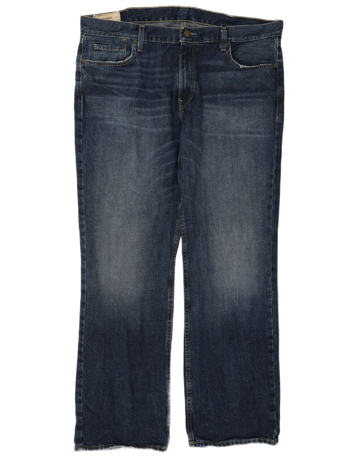 Męskie jeansy Bootcut Hollister W38 L30, granatowe, bawełniane