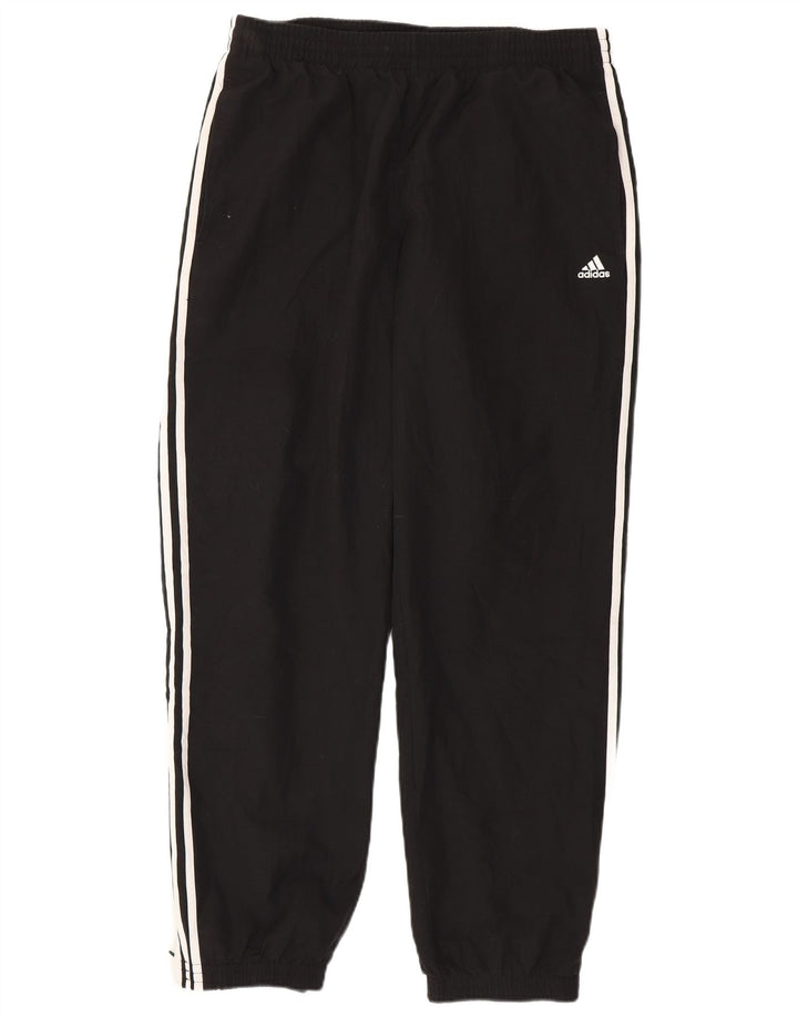 Męskie spodnie dresowe Adidas Climalite, duże, czarne, poliestrowe
