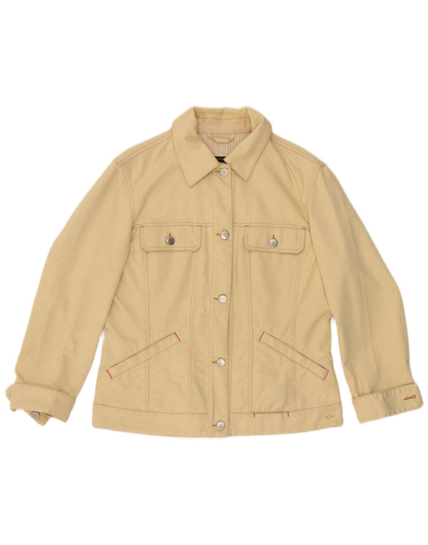 Damska kurtka dżinsowa PAUL & SHARK Yachting UK 16, duża, żółta, bawełniana