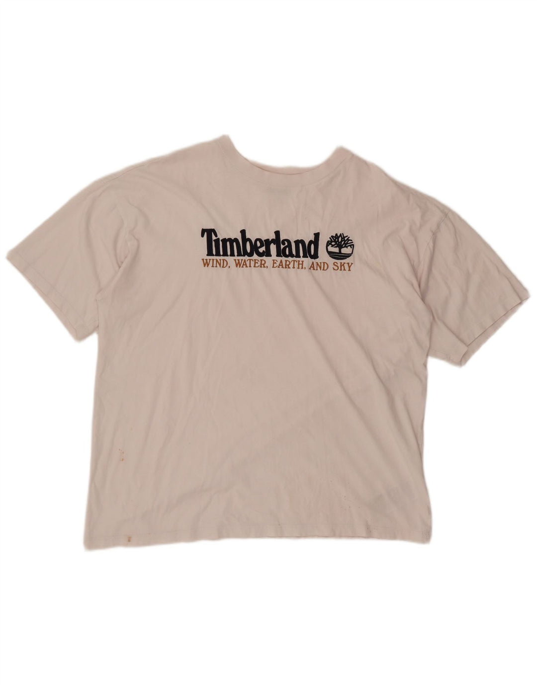 Męska koszulka z grafiką Timberland, duża, biała, bawełniana