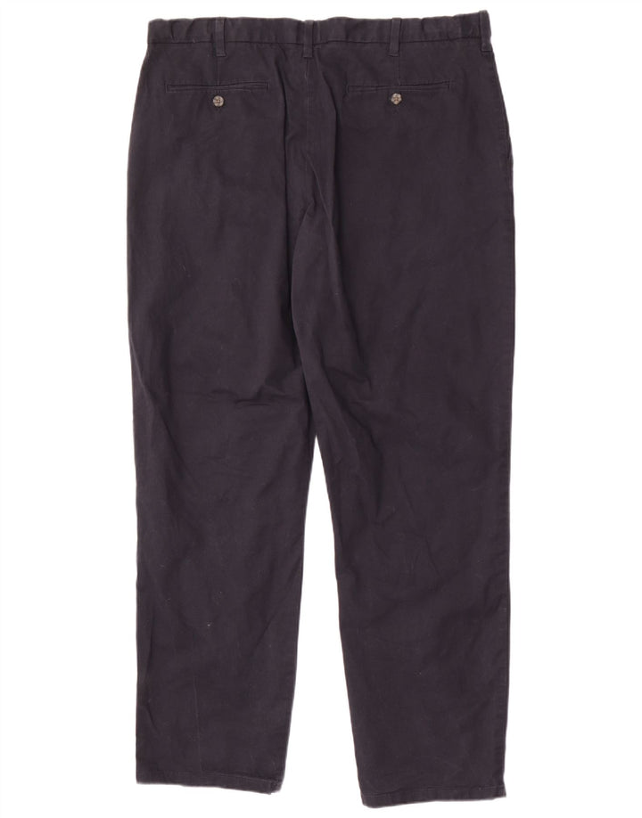 Męskie spodnie typu chino Regular Marks & Spencer W40 L33 Granatowa bawełna