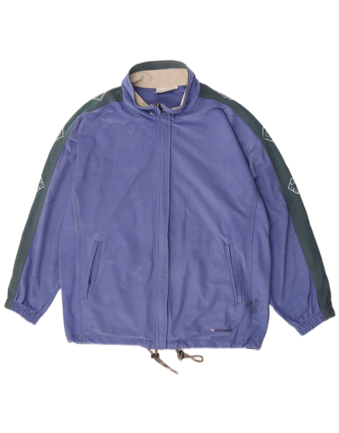 Damska bluza dresowa typu oversize Diadora UK 10, mała fioletowa