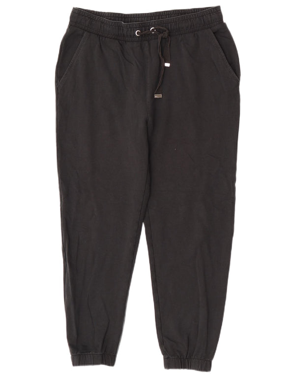 Marks & Spencer Damskie spodnie dresowe Joggers UK 14, duże, czarne, bawełniane
