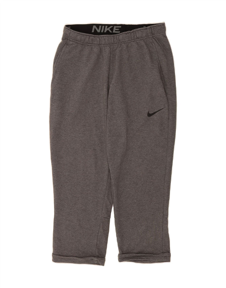 NIKE Womens Dri Fit Tracksuit Trousers UK 14 Medium  Grey Cotton Vintage Nike and Second-Hand Nike from Messina Hembry 