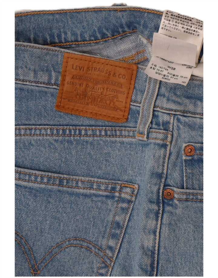 Damskie spodenki jeansowe Levi's W28 Średni niebieski, bawełniany