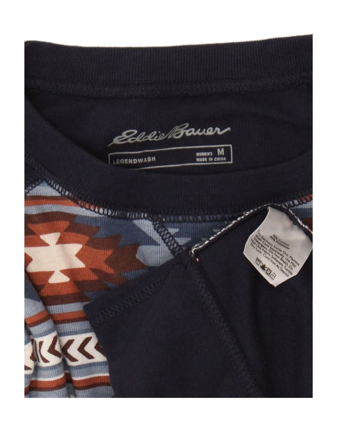 Damska bluza dresowa Eddie Bauer UK 14, średnia, granatowa bawełna