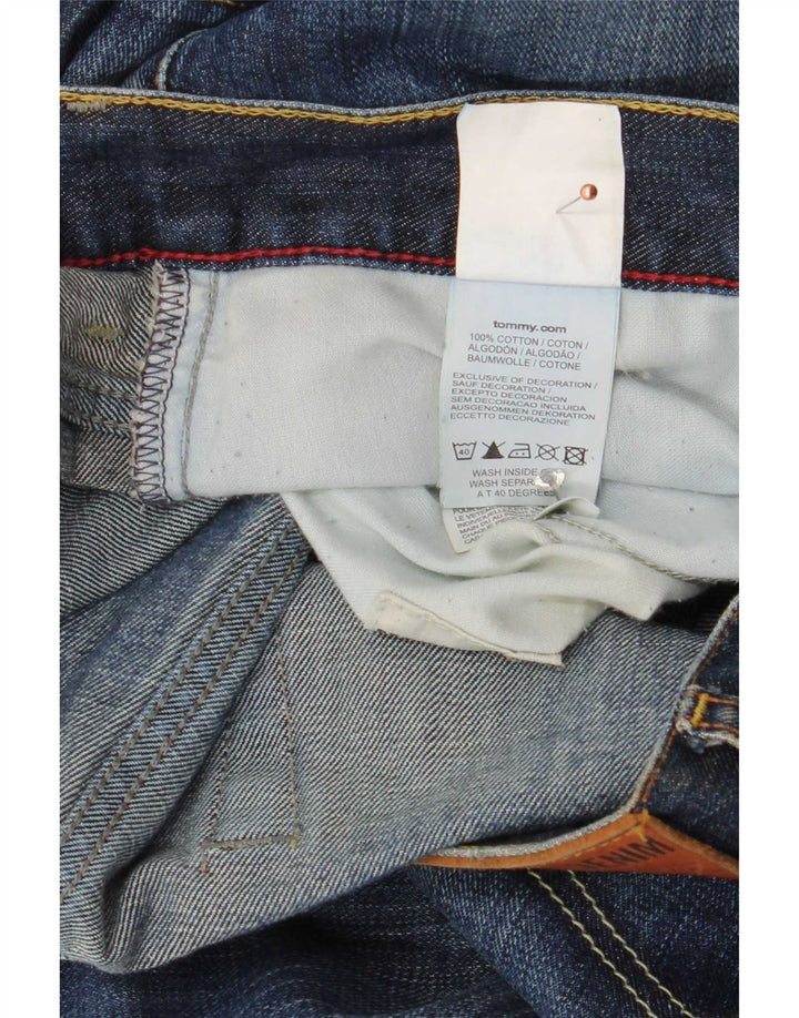 Męskie dżinsy Bootcut Tommy Hilfiger Manhattan W38 L34 Niebieska bawełna