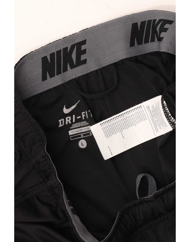 Męskie spodenki sportowe Nike Graphic o regularnym kroju, duże, czarne, poliestrowe