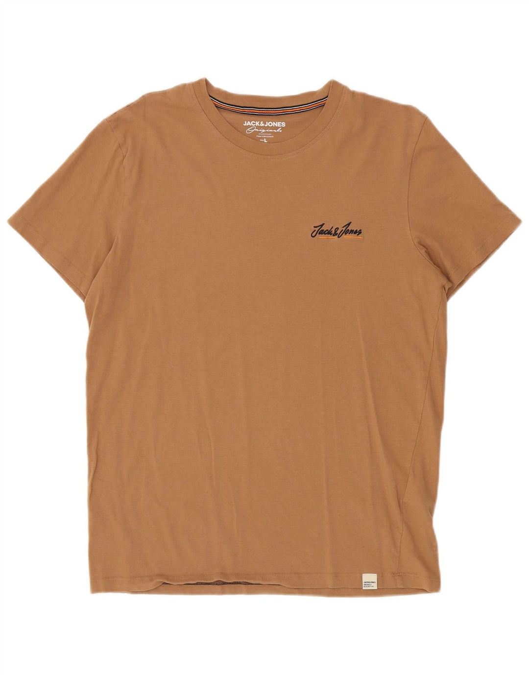 T-shirt męski Jack & Jones, duży, brązowy, bawełniany