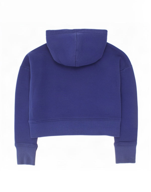 Dziewczęca bluza z kapturem Nike z grafiką, 8-9 lat, mała, granatowa, bawełniana