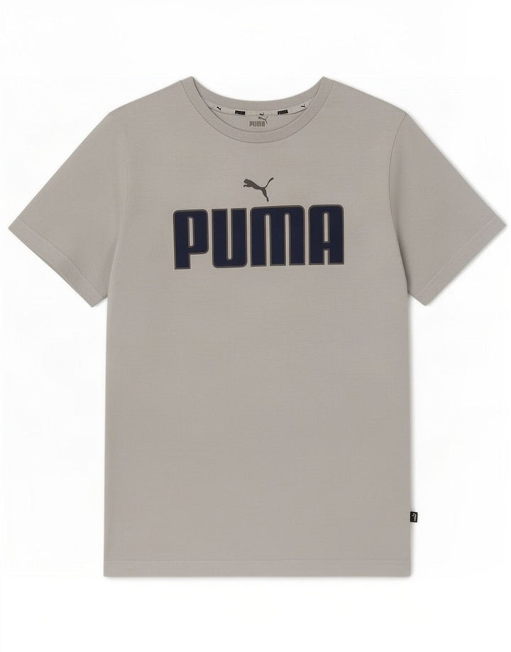 Męska koszulka z grafiką Puma, średnia szara bawełna