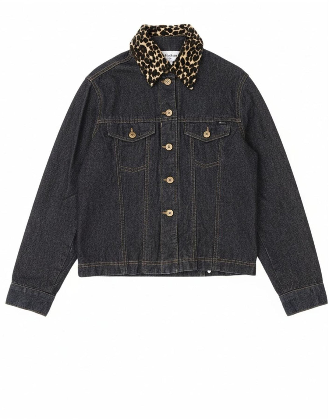 GIANI FEROTI Womens Lady Line Denim Jacket UK 10 Small Navy Blue