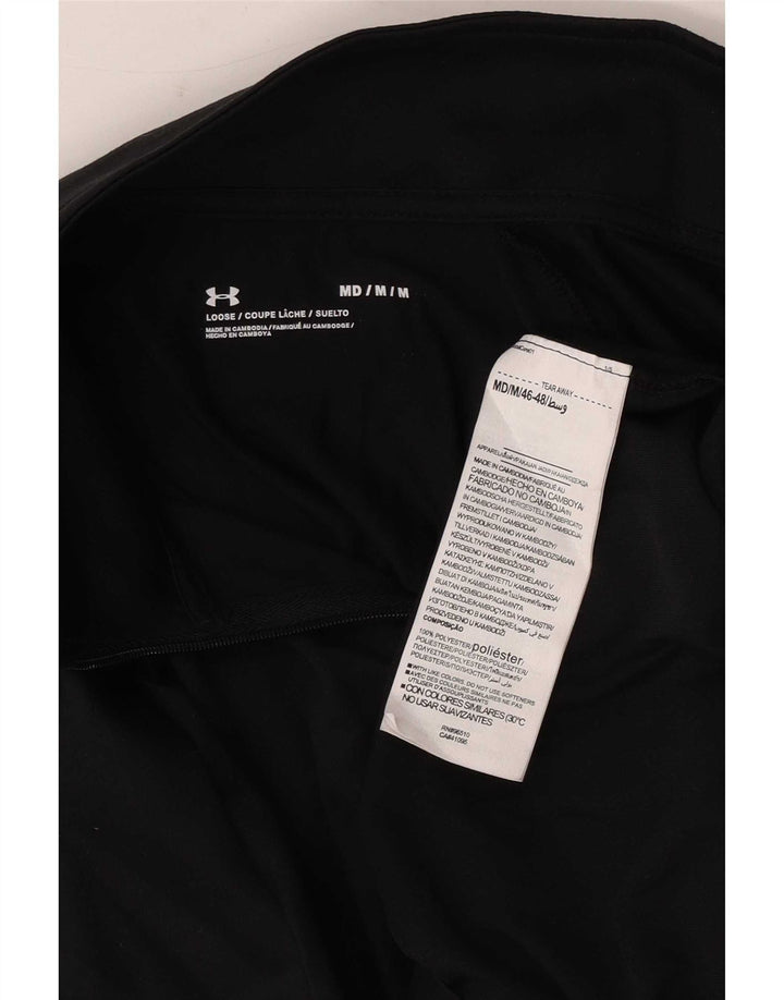 Męski dres z zamkiem błyskawicznym Under Armour, średni czarny poliester