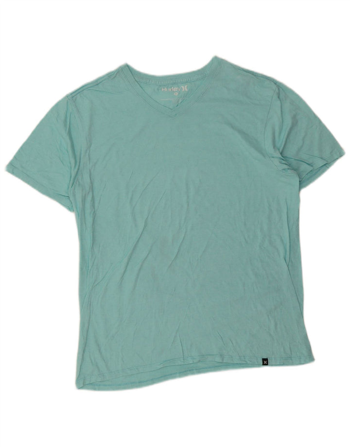 T-shirt męski Hurley Top, duży, turkusowy, poliester