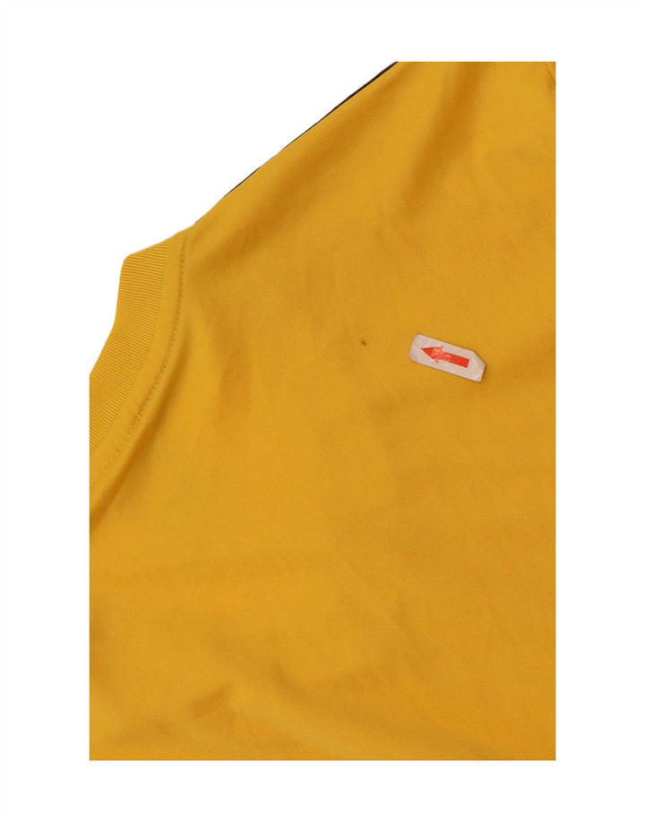 Adidas Męski T-shirt Top Duży Żółty Poliester