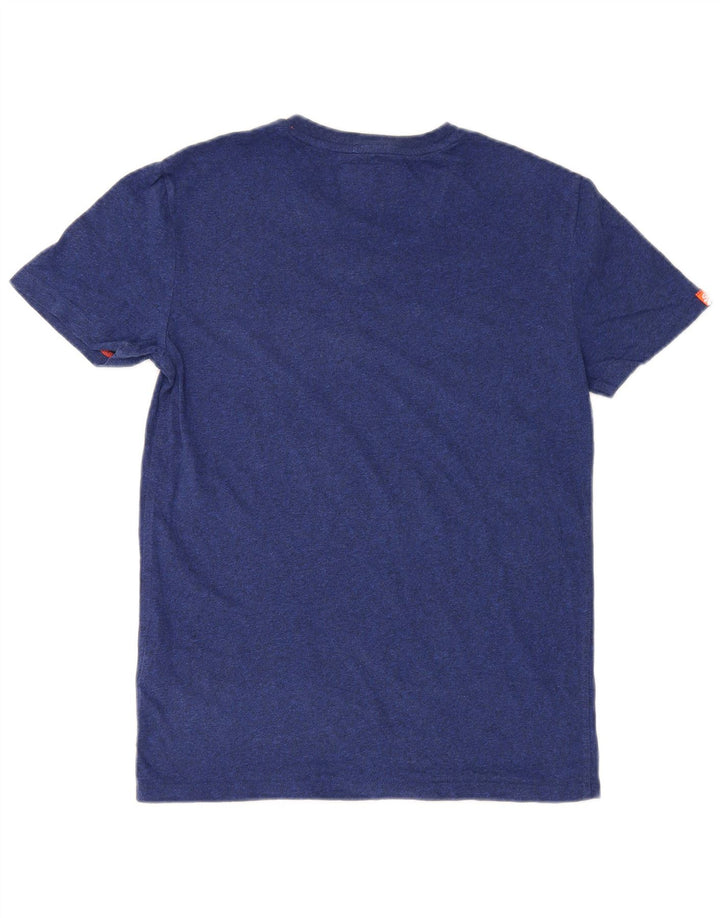 T-shirt męski Superdry, mały, granatowy, bawełniany