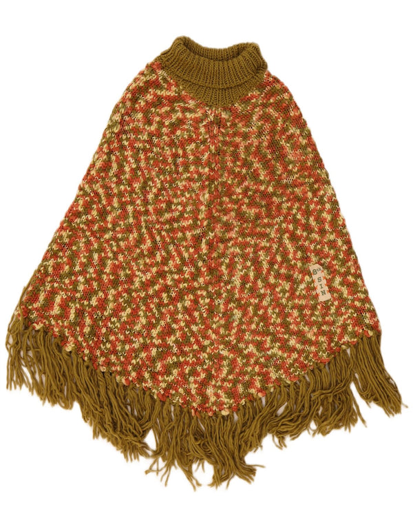 Damski sweter poncho Eighth Sin w jednym rozmiarze, wielokolorowy, nakrapiany akryl