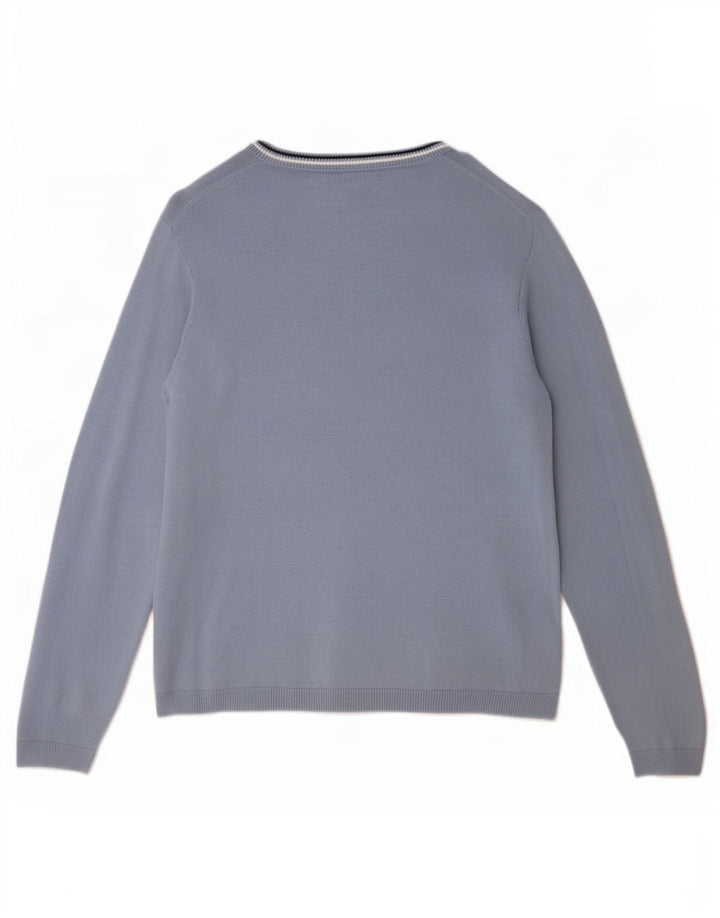 Męski sweter Gap z dekoltem w kształcie litery V, XS, niebieski, bawełniany